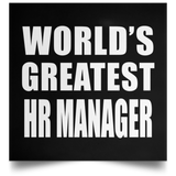 World's Greatest HR Manager - Poster Square