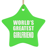 World's Greatest Girlfriend - Star Ornament