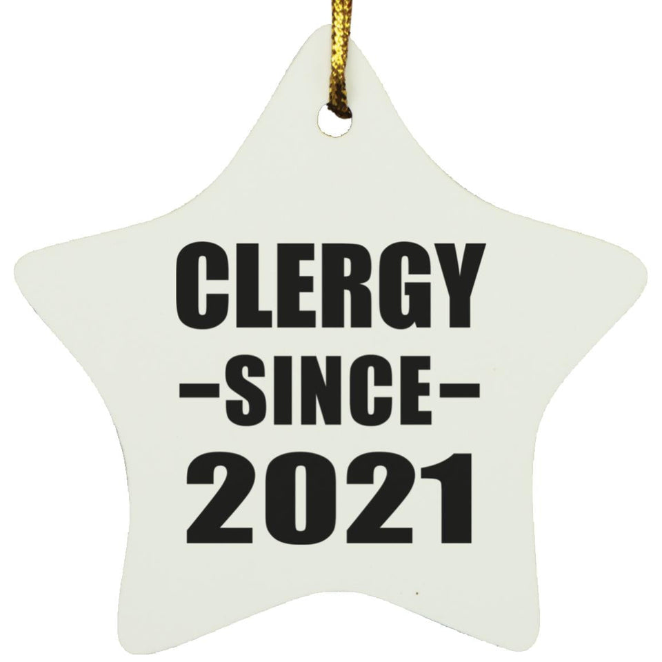 Clergy Since 2021 - Star Ornament