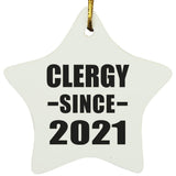 Clergy Since 2021 - Star Ornament