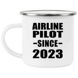 Airline Pilot Since 2023 - 12oz Camping Mug