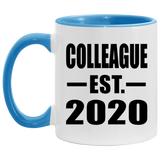 Colleague Established EST. 2020 - 11oz Accent Mug Blue