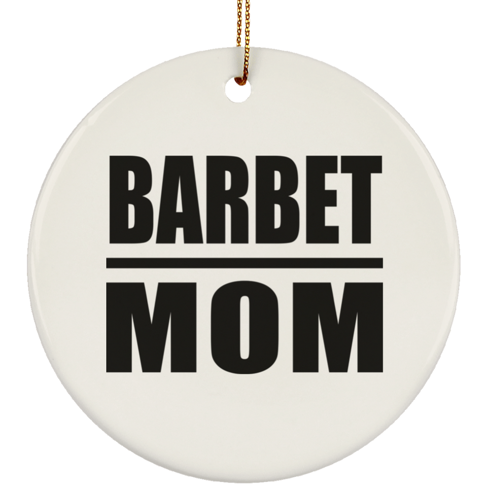 Barbet Mom - Circle Ornament