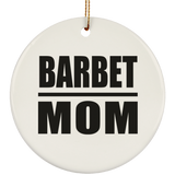 Barbet Mom - Circle Ornament