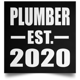 Plumber Established EST. 2020 - Poster Square