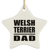 Welsh Terrier Dad - Star Ornament