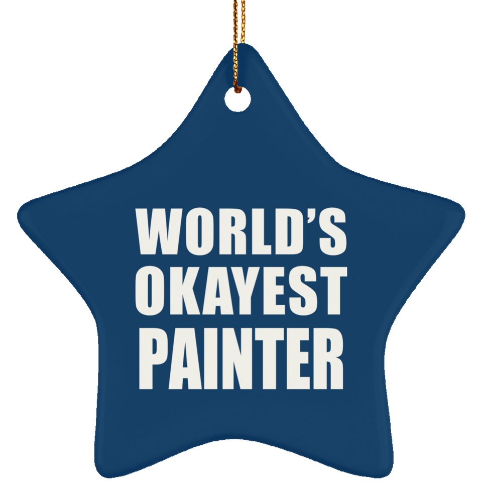 World's Okayest Painter - Star Ornament