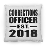 Corrections Officer Established EST. 2018 - Throw Pillow