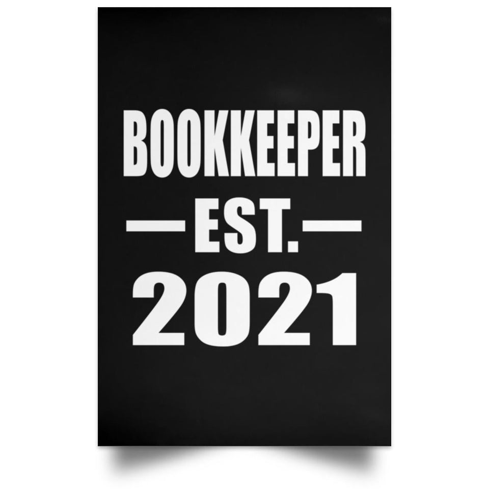 Bookkeeper Established EST. 2021 - Poster Portrait
