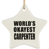 World's Okayest Carpenter - Star Ornament