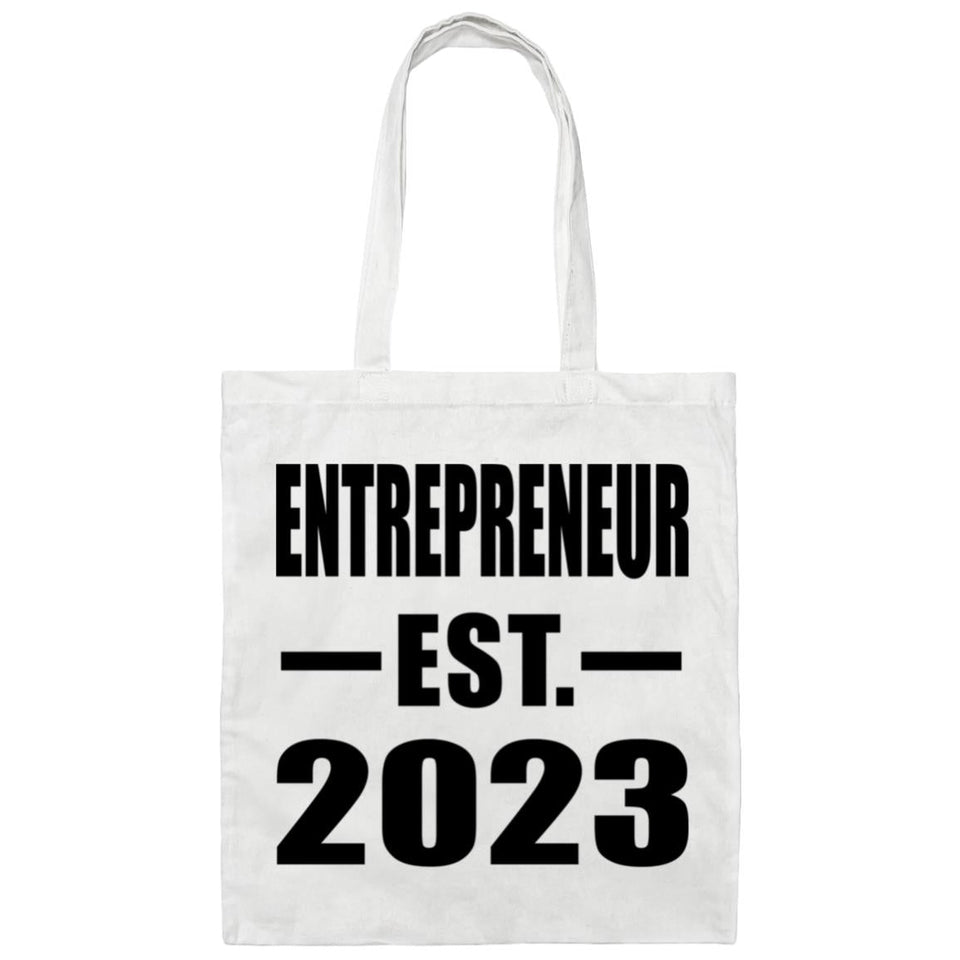 Entrepreneur Established EST. 2023 - Tote Bag White
