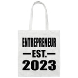 Entrepreneur Established EST. 2023 - Tote Bag White
