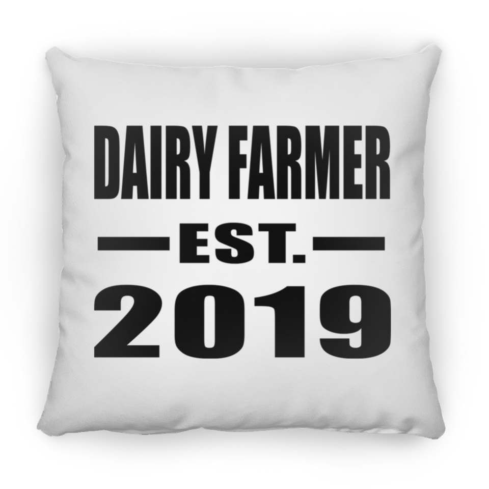 Dairy Farmer Established EST. 2019 - Throw Pillow