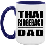 Thai Ridgeback Dad - 15oz Accent Mug Purple