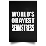 World's Okayest Seamstress - Poster Portrait