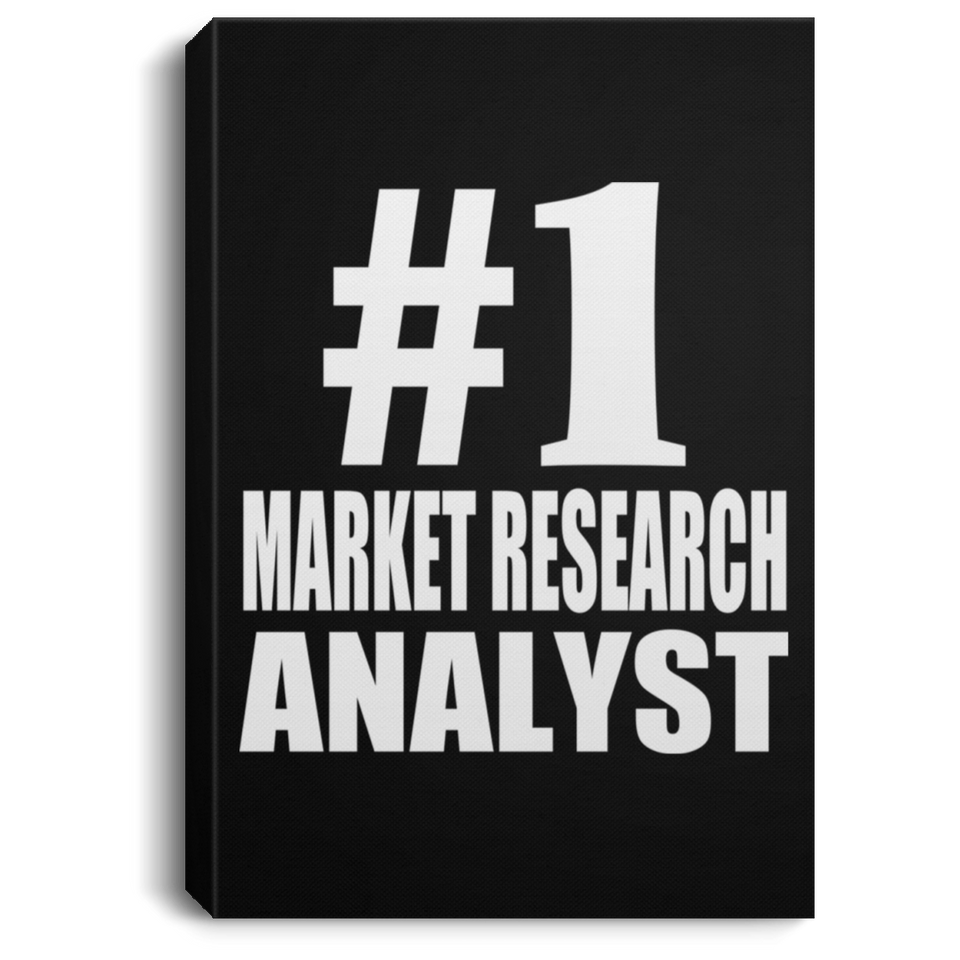 Number One #1 Market Research Analyst - Canvas Portrait