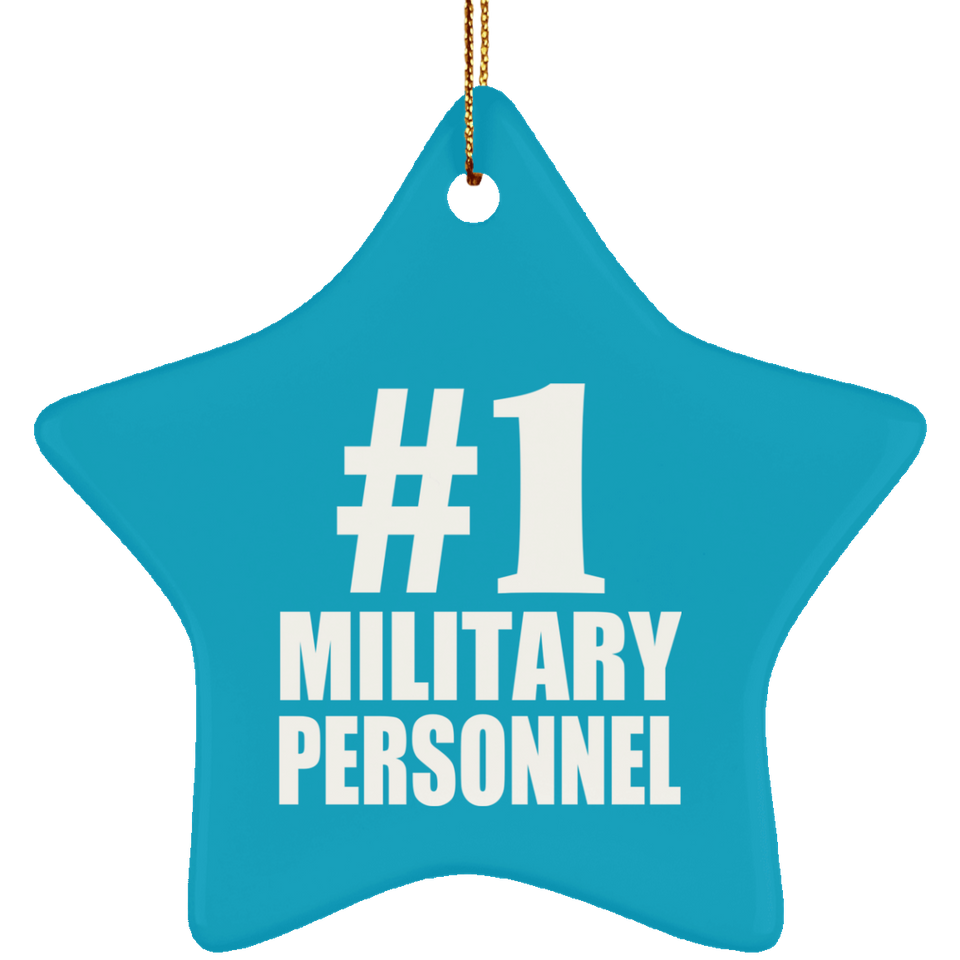 Number One #1 Military Personnel - Star Ornament
