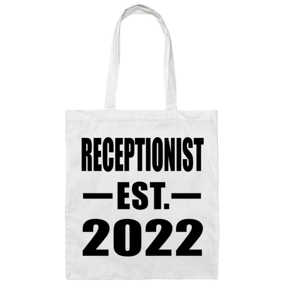 Receptionist Established EST. 2022 - Tote Bag White