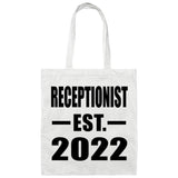 Receptionist Established EST. 2022 - Tote Bag White