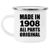 116th Birthday Made in 1908 All Parts Original - 12oz Camping Mug
