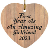 First Year As An Amazing Girlfriend 2023 - Heart Ornament C