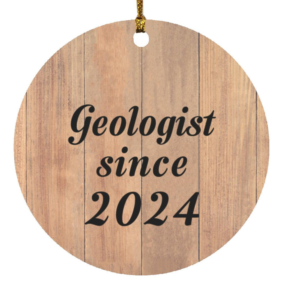Geologist Since 2024 - Circle Ornament C