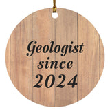 Geologist Since 2024 - Circle Ornament C