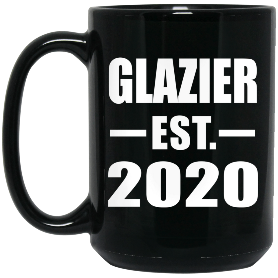 Glazier Established EST. 2020 - 15oz Coffee Mug Black