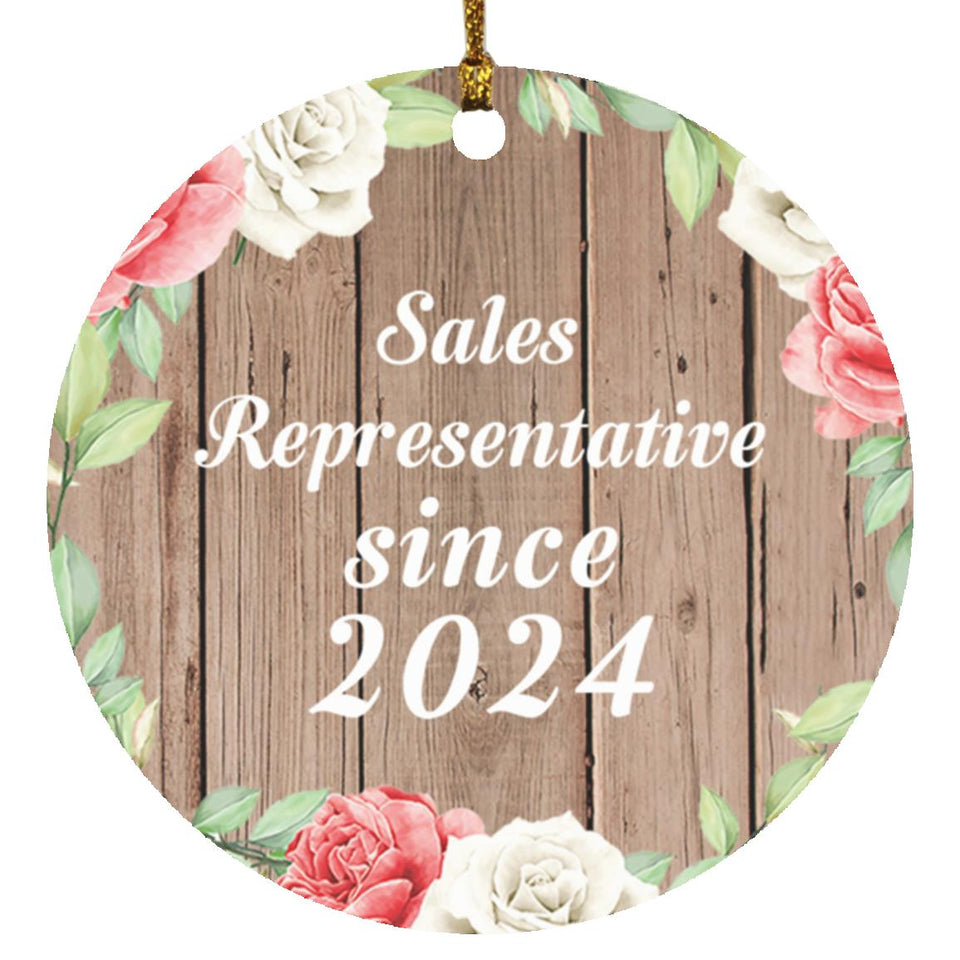 Sales Representative Since 2024 - Circle Ornament B