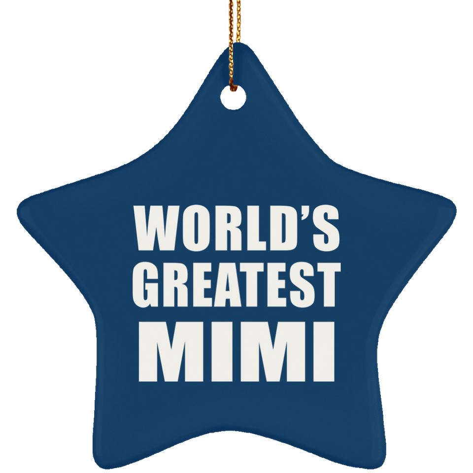 World's Greatest Mimi - Star Ornament