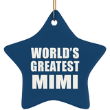 World's Greatest Mimi - Star Ornament