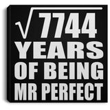 88th Anniversary Square Root of 7744 Years of Mr Perfect - Canvas Square
