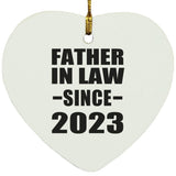 Father In Law Since 2023 - Heart Ornament