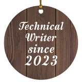 Technical Writer Since 2023 - Circle Ornament D