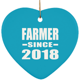 Farmer Since 2018 - Heart Ornament