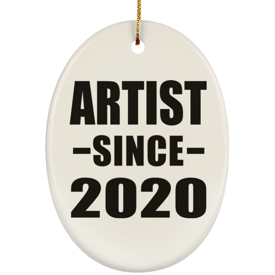 Artist Since 2020 - Oval Ornament