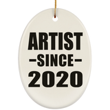 Artist Since 2020 - Oval Ornament