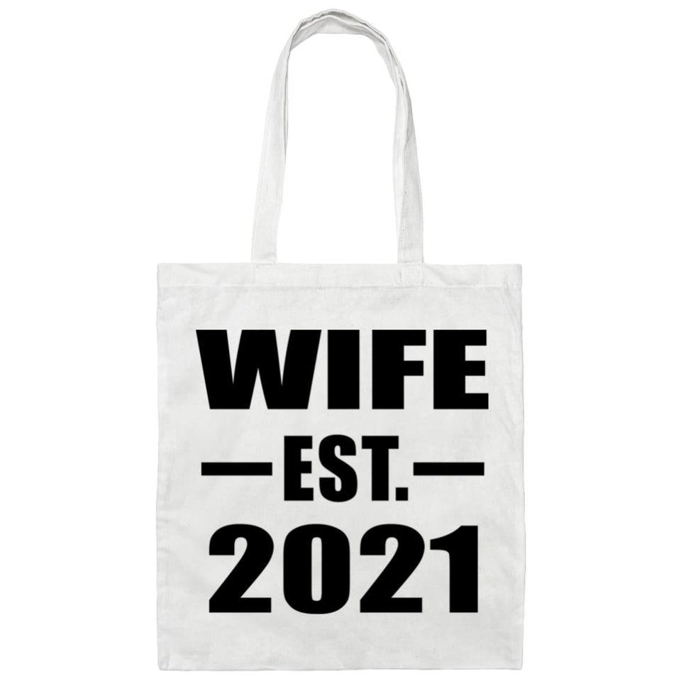Wife Established EST. 2021 - Tote Bag White