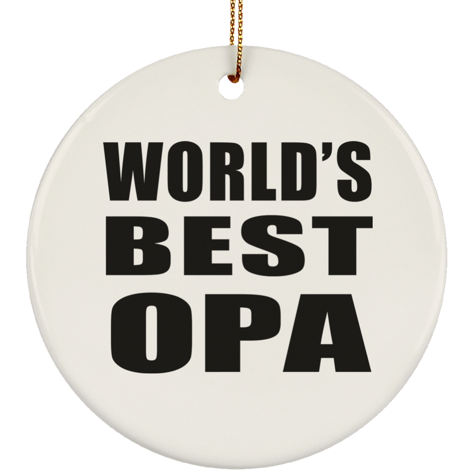 World's Best Opa - Circle Ornament