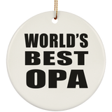 World's Best Opa - Circle Ornament