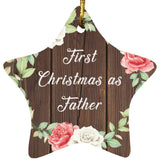 First Christmas As Father - Star Ornament A