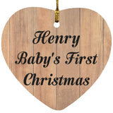 Henry Baby's First Christmas - Heart Ornament C