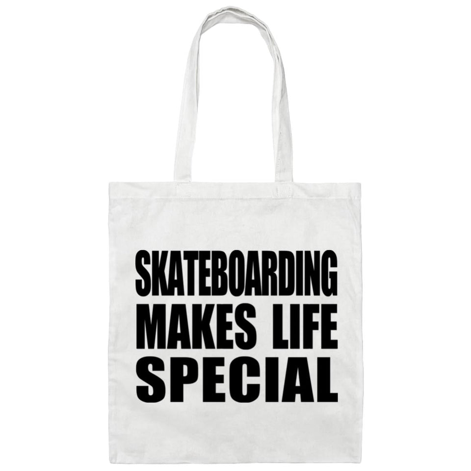 Skateboarding Makes Life Special - Tote Bag White