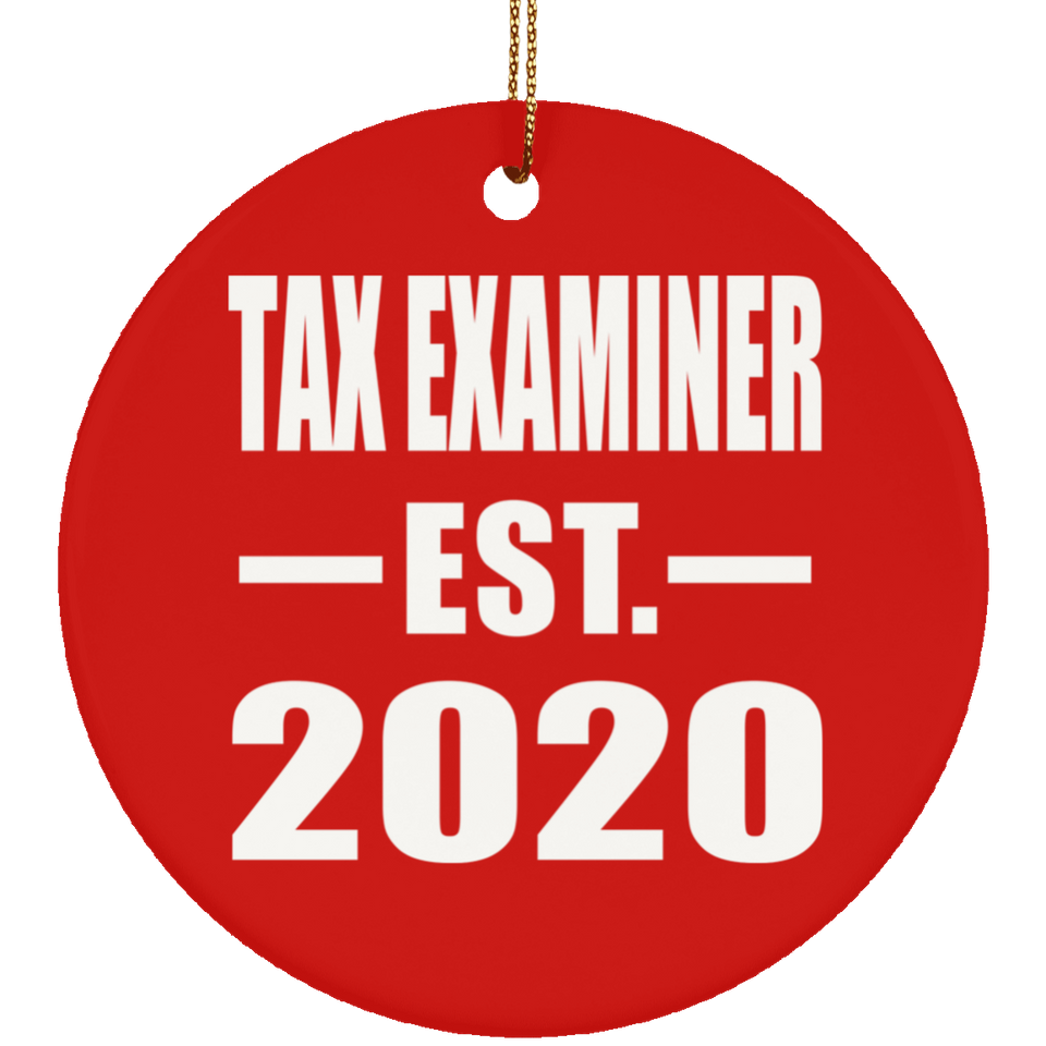 Tax Examiner Established EST. 2020 - Circle Ornament