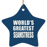 World's Greatest Seamstress - Star Ornament