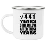 21st Anniversary Square Root of 441 Years Still In Love - 12oz Camping Mug