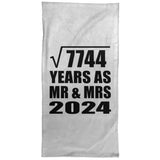 88th Anniversary Square Root of 7744 Years As Mr & Mrs 2024 - Hand Towel