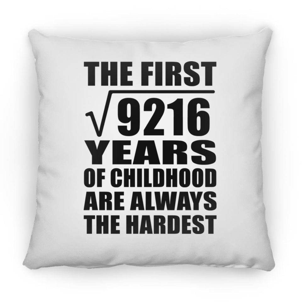 96th Birthday Square Root of 9216 Years of Childhood - Throw Pillow