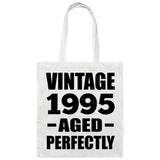 29th Birthday Vintage 1995 Aged Perfectly - Tote Bag White