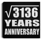 56th Anniversary Square Root of 3136 Years Anniversary - Canvas Square